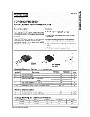 DataSheet FDB5690 pdf